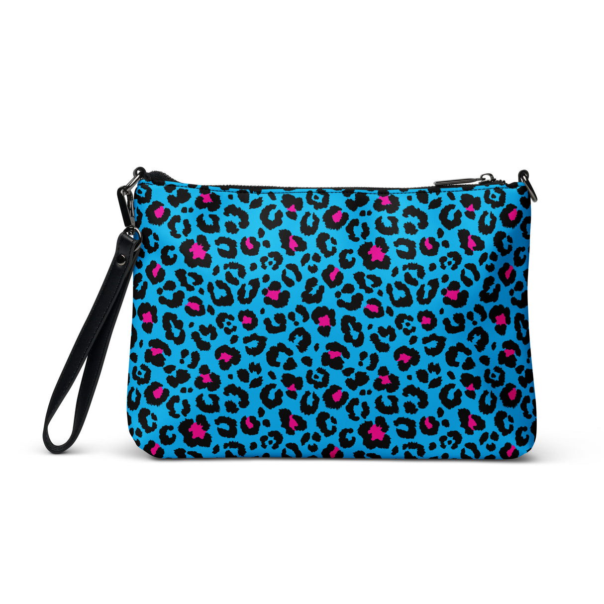 Bolso bandolera de leopardo azul