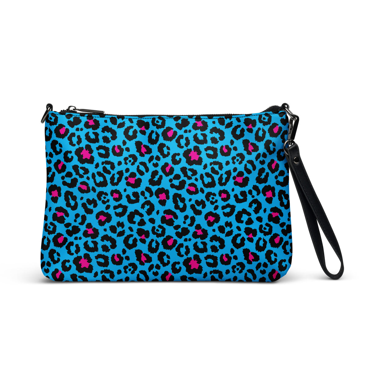 Bolso bandolera de leopardo azul