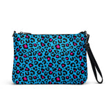 Bolso bandolera de leopardo azul