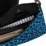 Bolso bandolera de leopardo azul