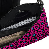 Bolso bandolera de leopardo rosa