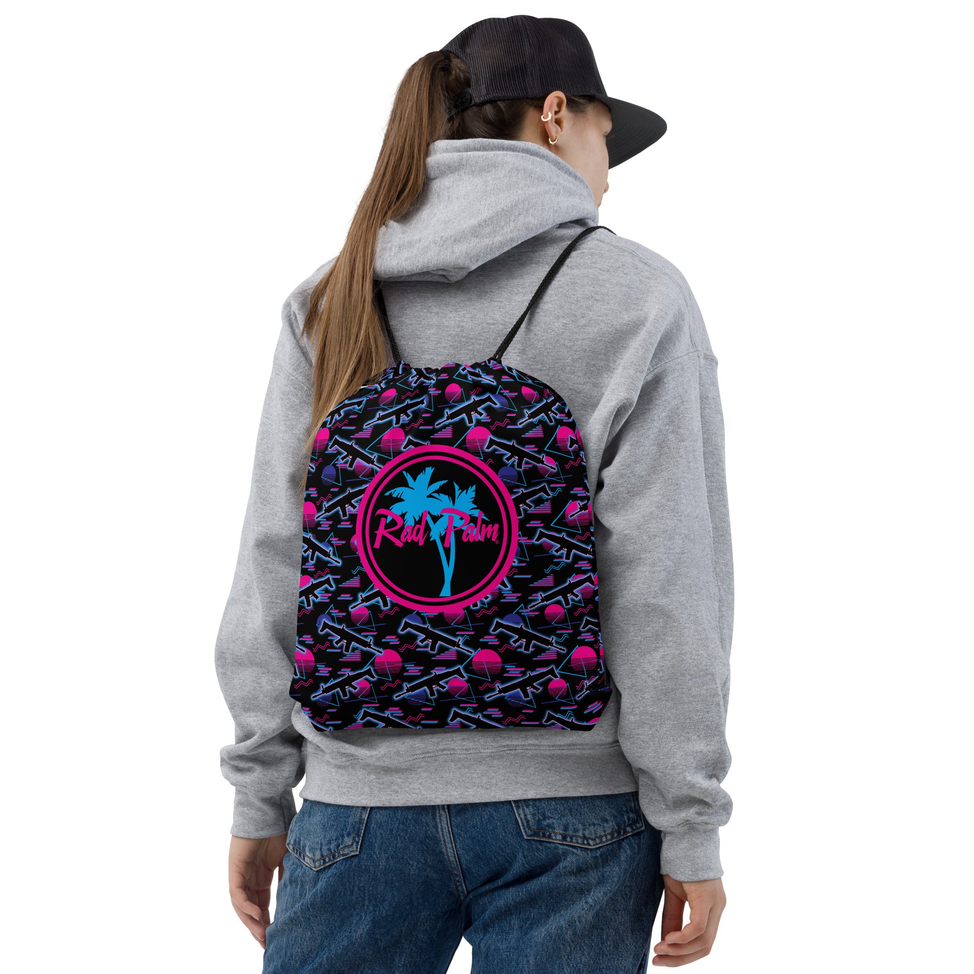 Miami Nights Drawstring Bag