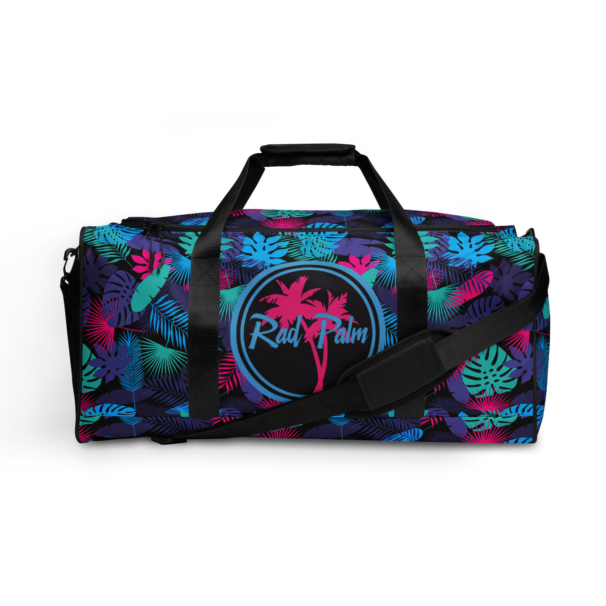 Bolsa de lona con diseño de jungla de neón