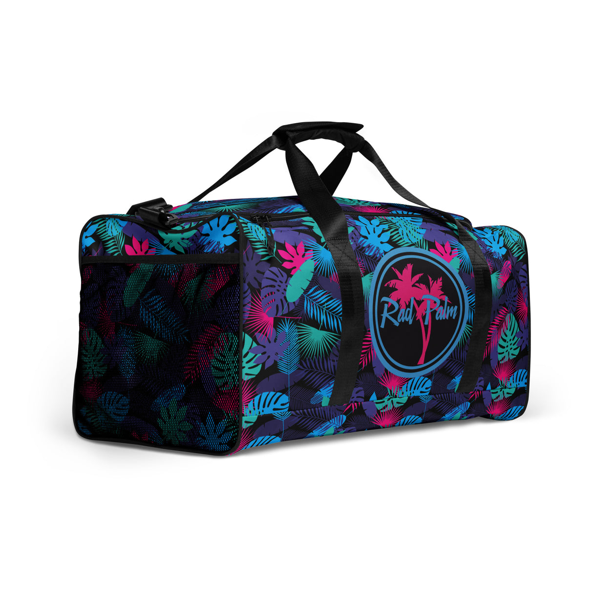 Bolsa de lona con diseño de jungla de neón