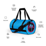 Bolsa de gimnasio totalmente azul