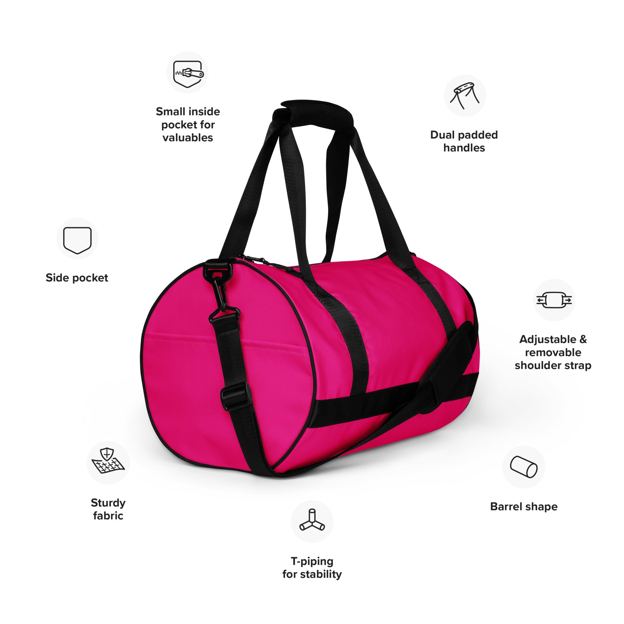 Hot Pink Gym Bag