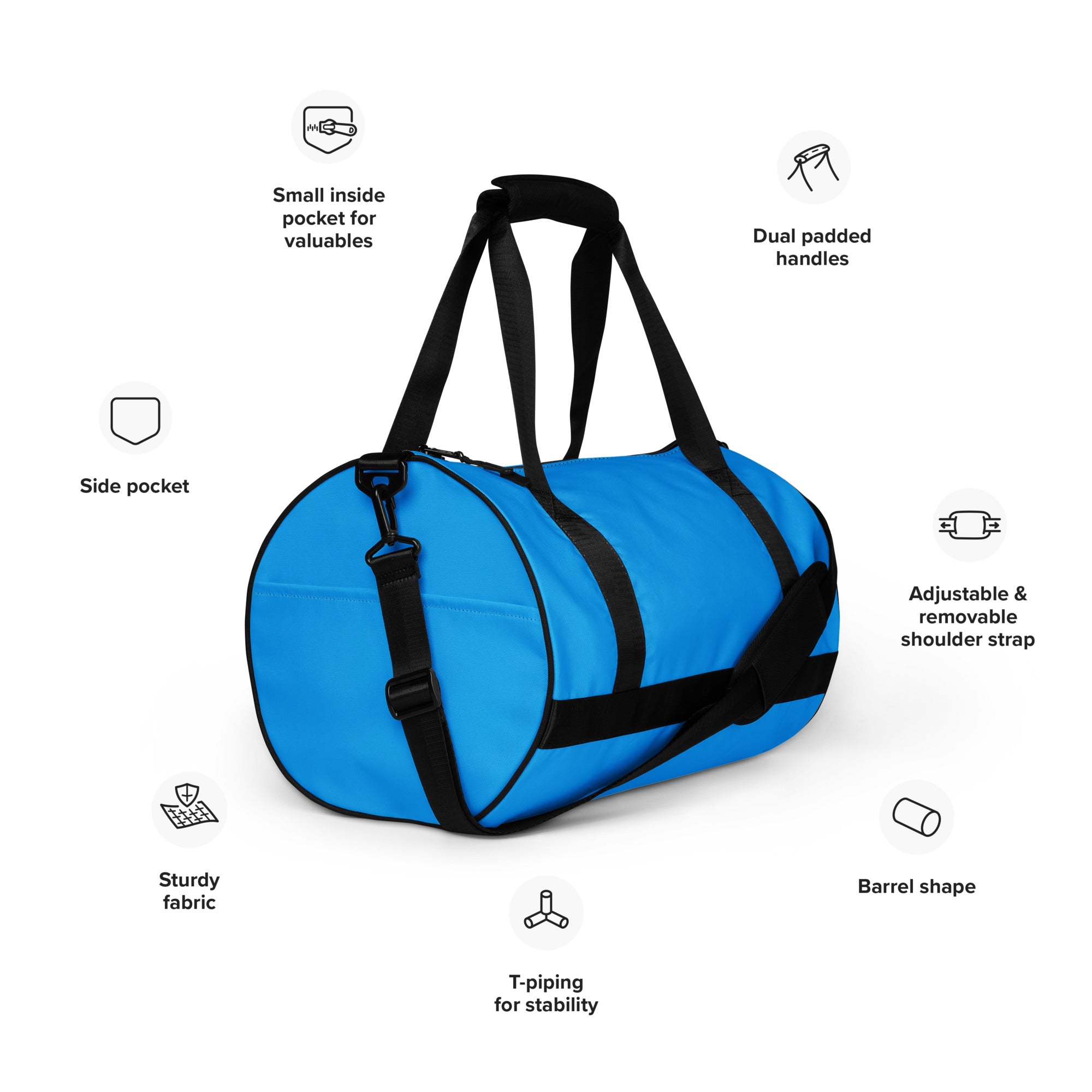 All Blue Gym Bag