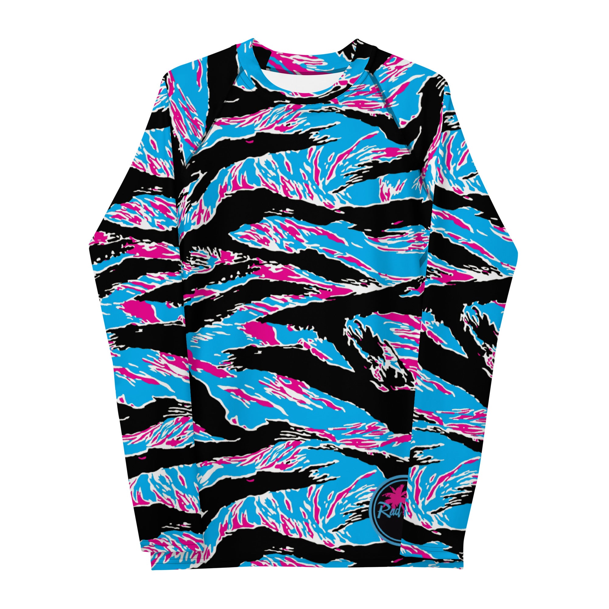 Miami Tiger Stripe Men's Rash Guard