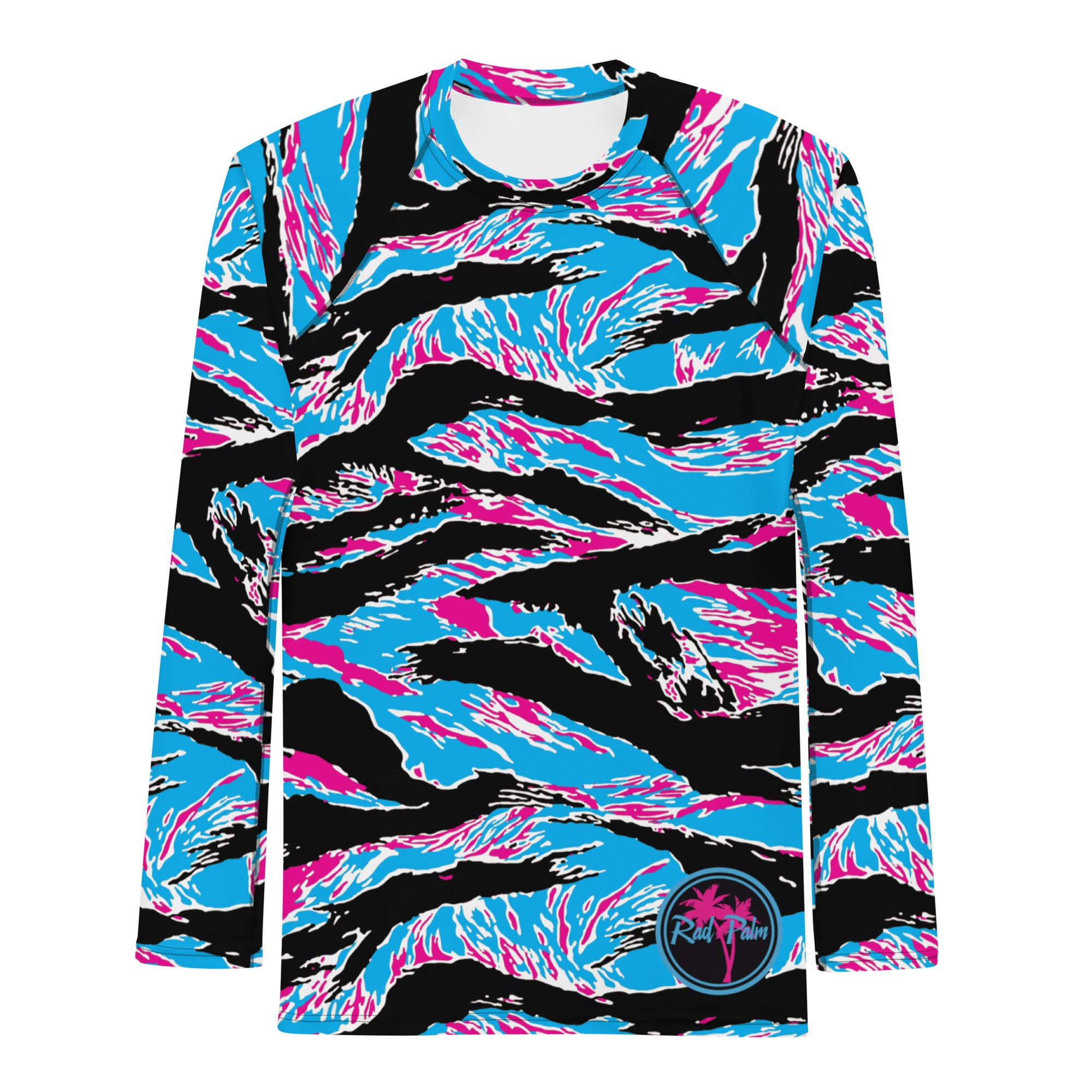 Miami Tiger Stripe Men's Rash Guard