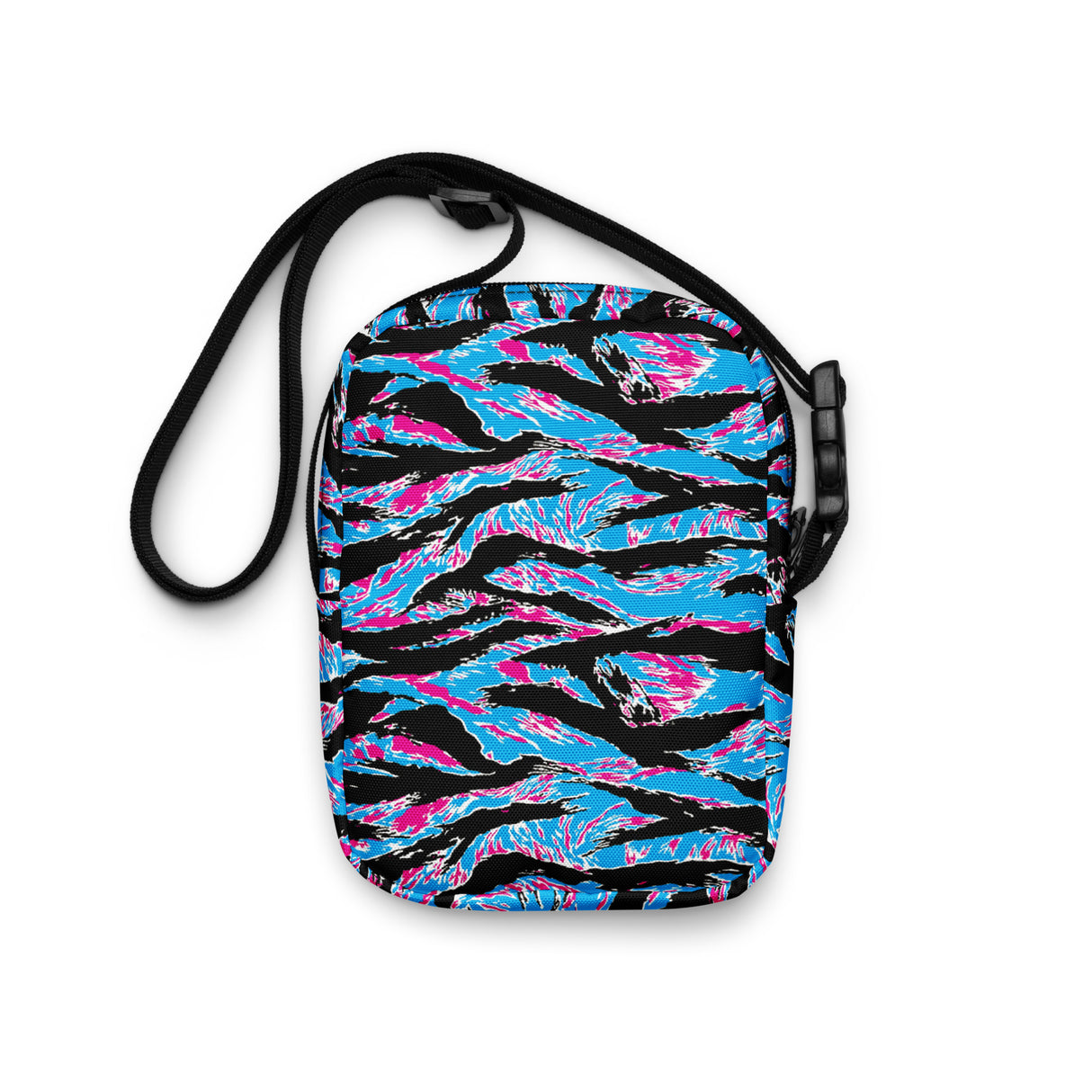 Bolso bandolera utilitario con rayas de tigre de Miami