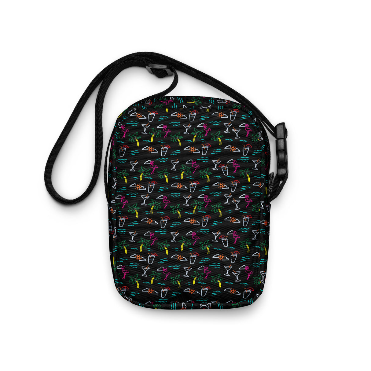 Bolso bandolera utilitario negro Five O'Clock Somewhere