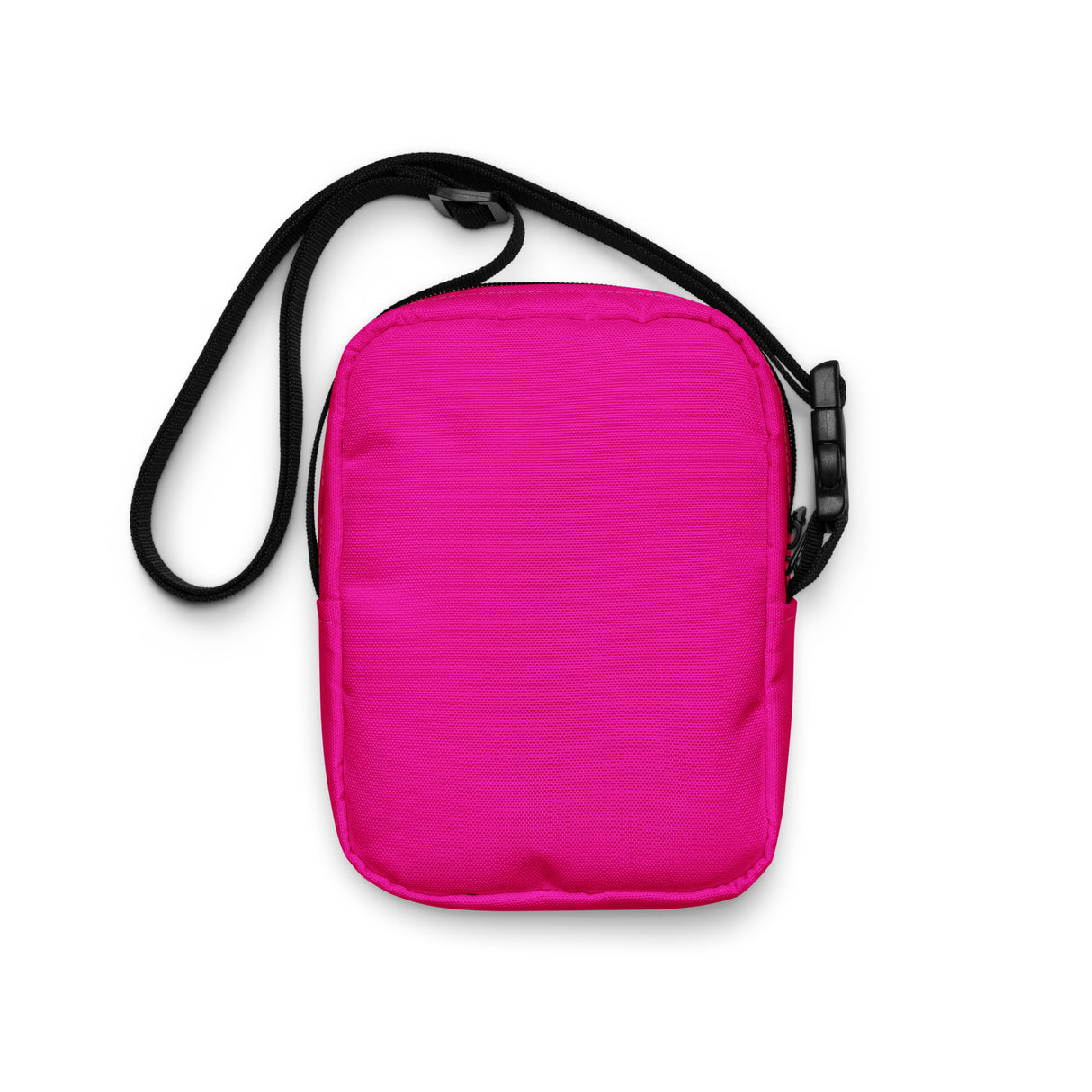 Bolso bandolera utilitario de color rosa intenso