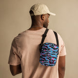 Bolso bandolera utilitario con rayas de tigre de Miami