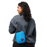 Bolso bandolera utilitario totalmente azul