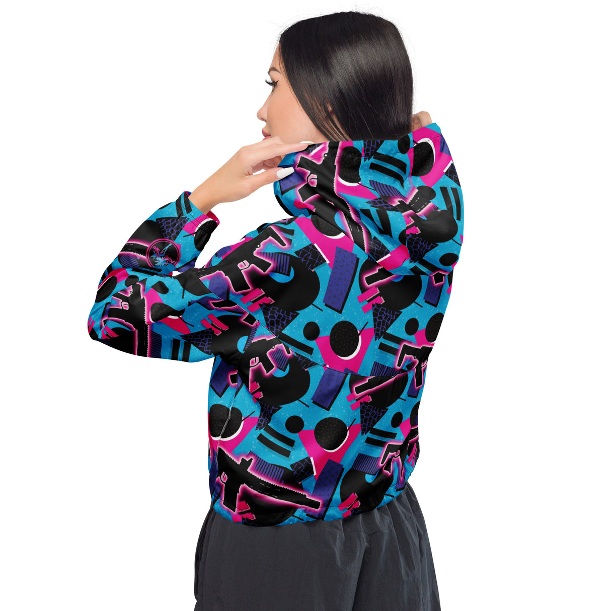 Chaqueta cortavientos corta para mujer Honey Badger