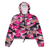 The Patriot Barbie Women’s Cropped Windbreaker