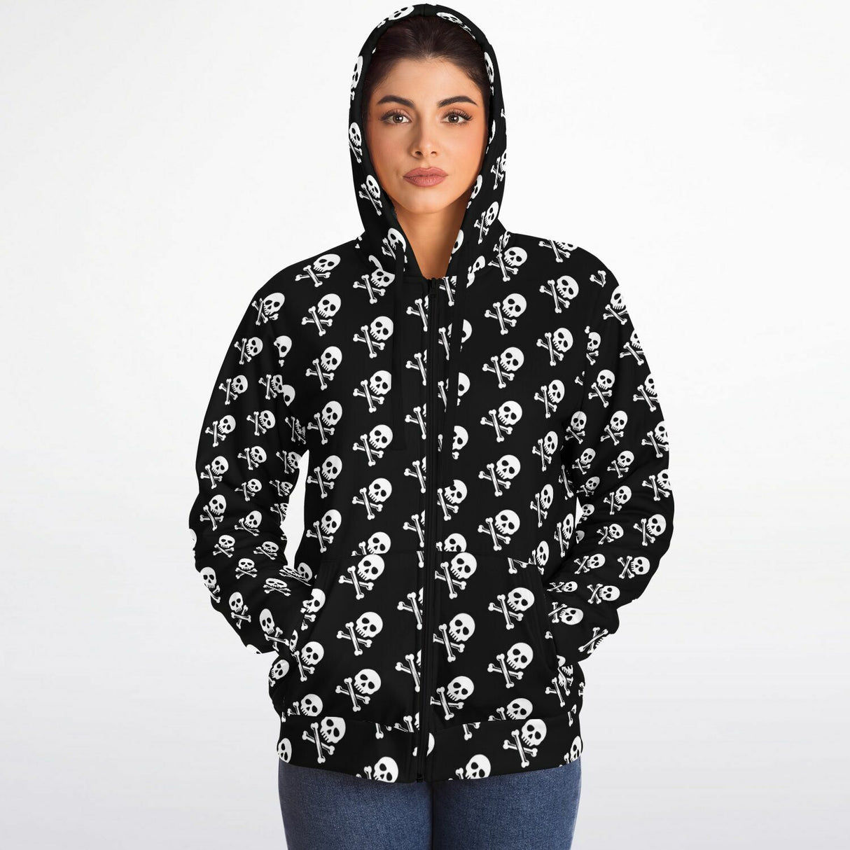 Crossbones Microfleece Ziphoodie