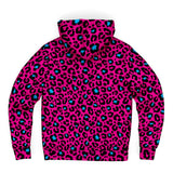 Pink Leopard Microfleece Ziphoodie