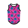 High Capacity Hibiscus Pink Dog Tank Top