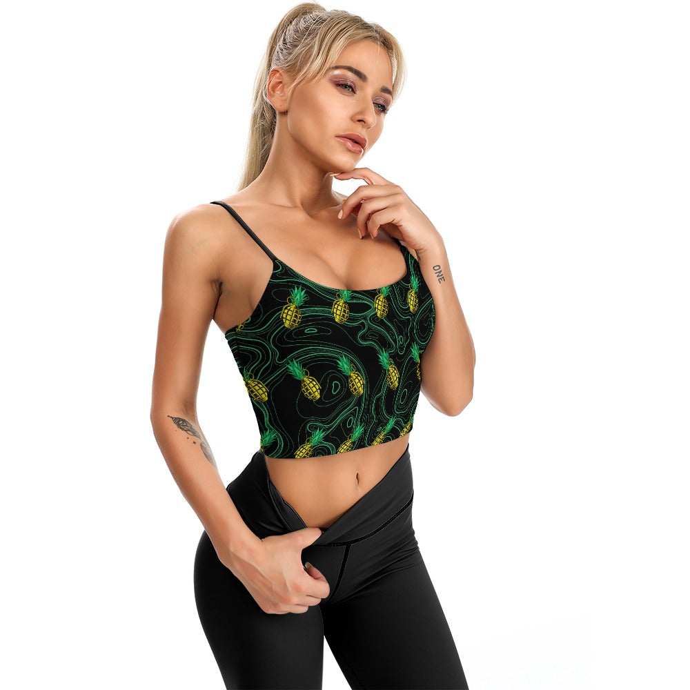 Camisola fina vintage cómoda para mujer Pineapple Death