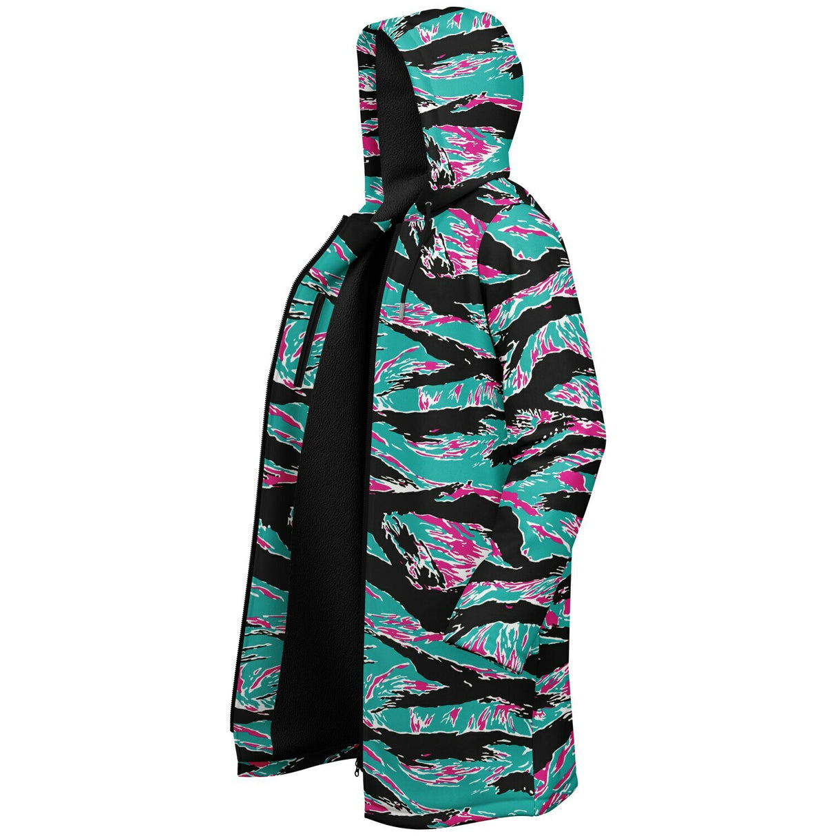 Miami Tiger Stripe Zipper Cloak