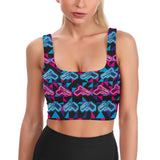 Neon Glocks Longline Bra Top