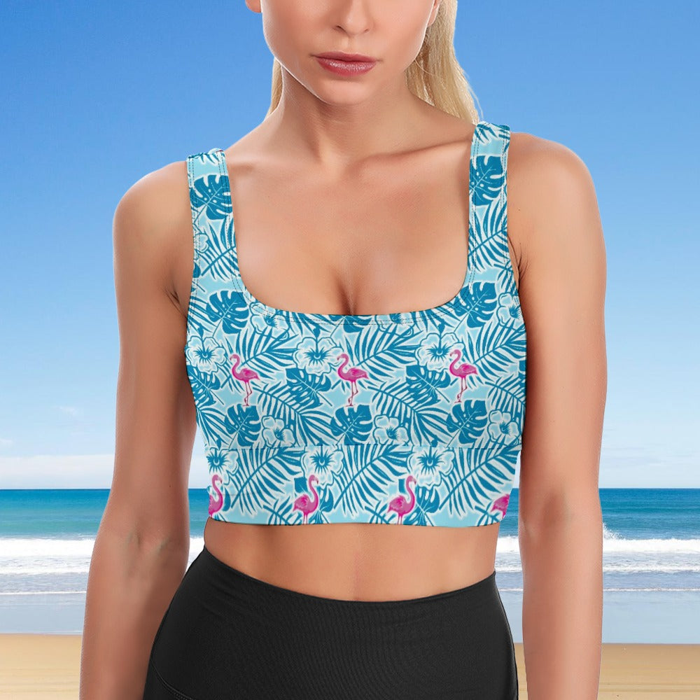 Party Like A Flockstar Longline Bra Top