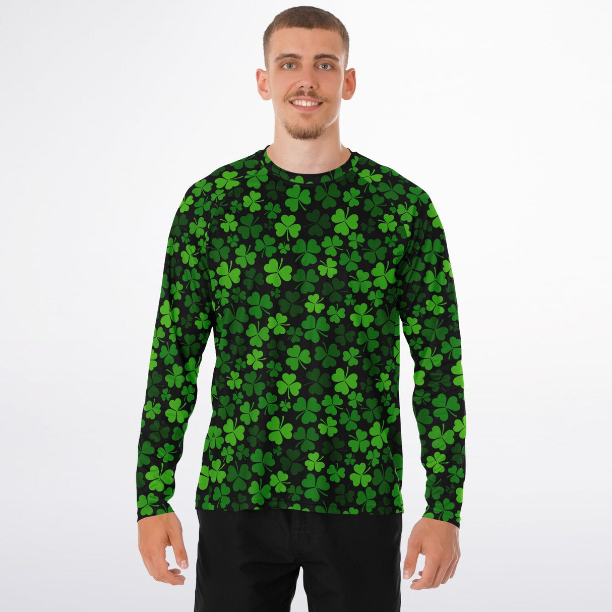 St. Patrick's Day Men's Long Sleeve Performance Shirt