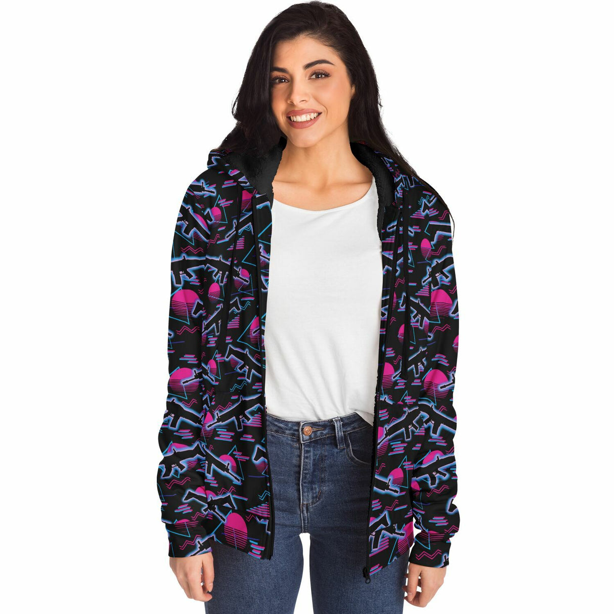 Miami Nights Microfleece Ziphoodie