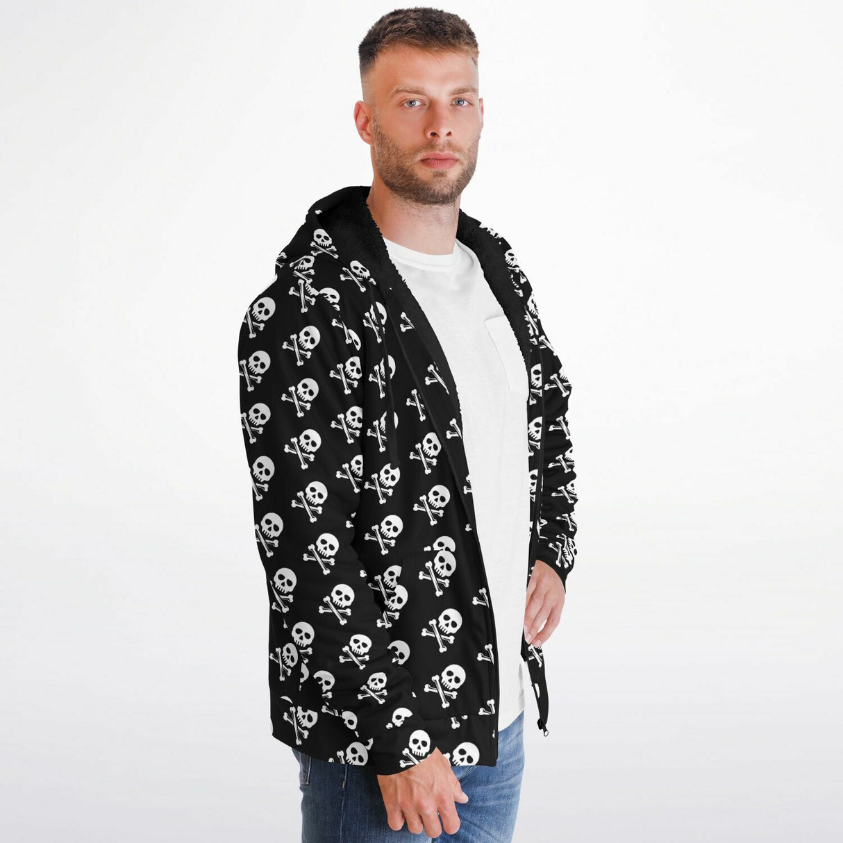 Crossbones Microfleece Ziphoodie