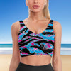 Miami Tiger Stripe Crop Top