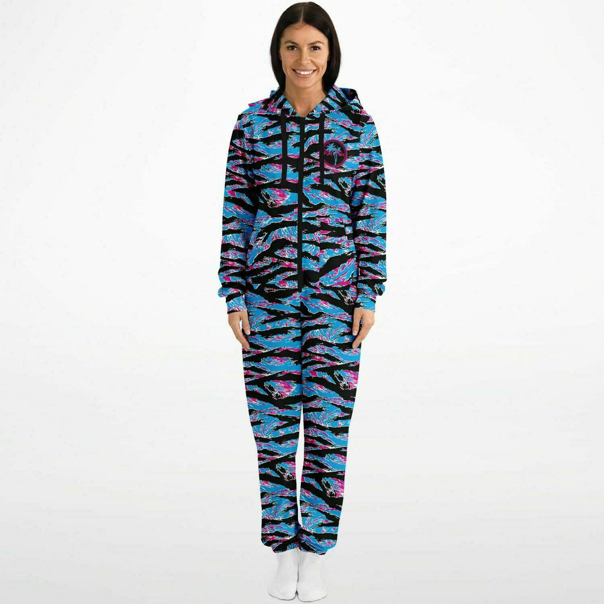 Miami Tiger Stripe Athletic Jumpsuit