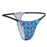 Tanga azul hibisco de alta capacidad