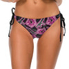 High Capacity Hibiscus Black Neon Bikini Briefs