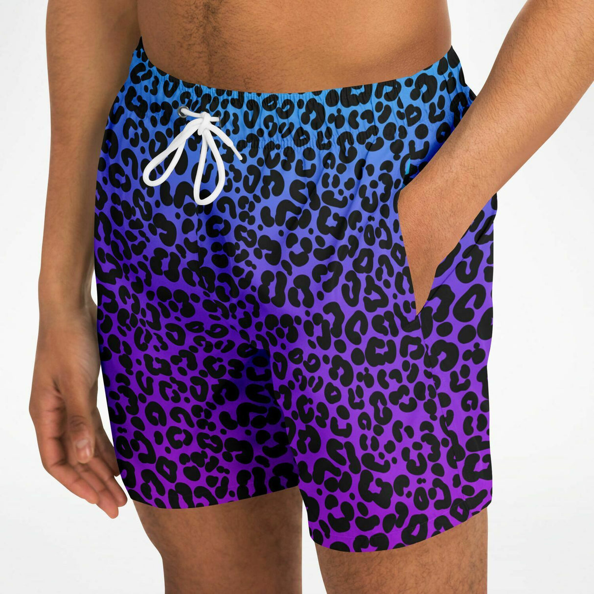 Bañador con estampado de leopardo degradado para hombre de Rad Palm 