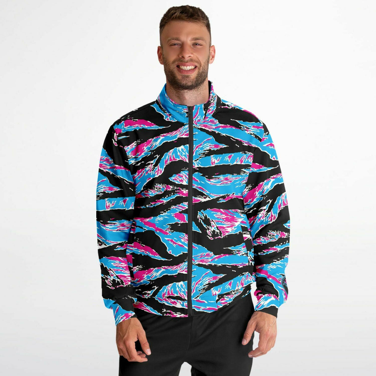 Chaqueta deportiva con rayas de tigre de Miami 