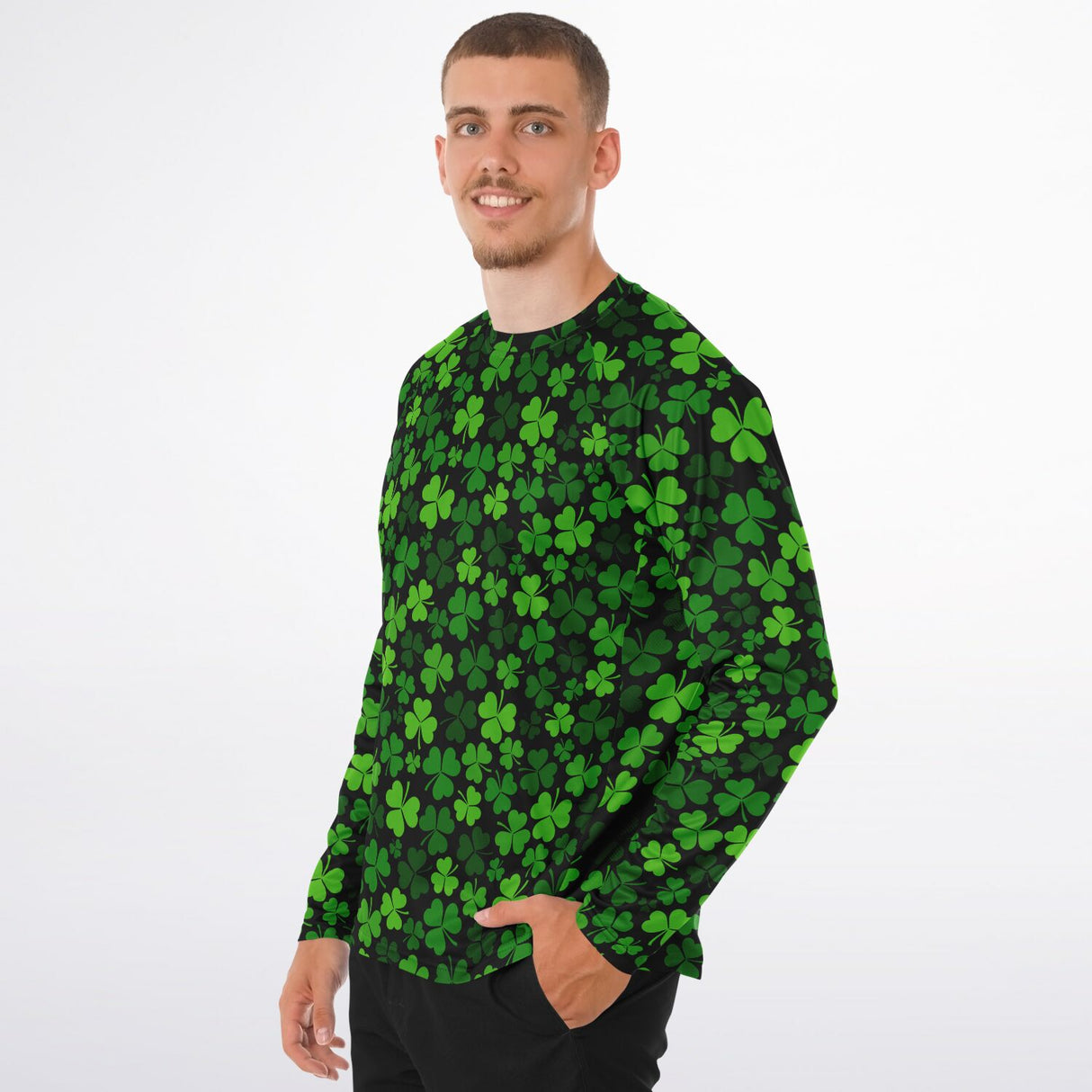 St. Patrick's Day Men's Long Sleeve Performance Shirt