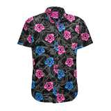 Camisa de fiesta negra Hibiscus de alta capacidad