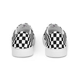 Checkered Men’s Slip-On Canvas Shoes