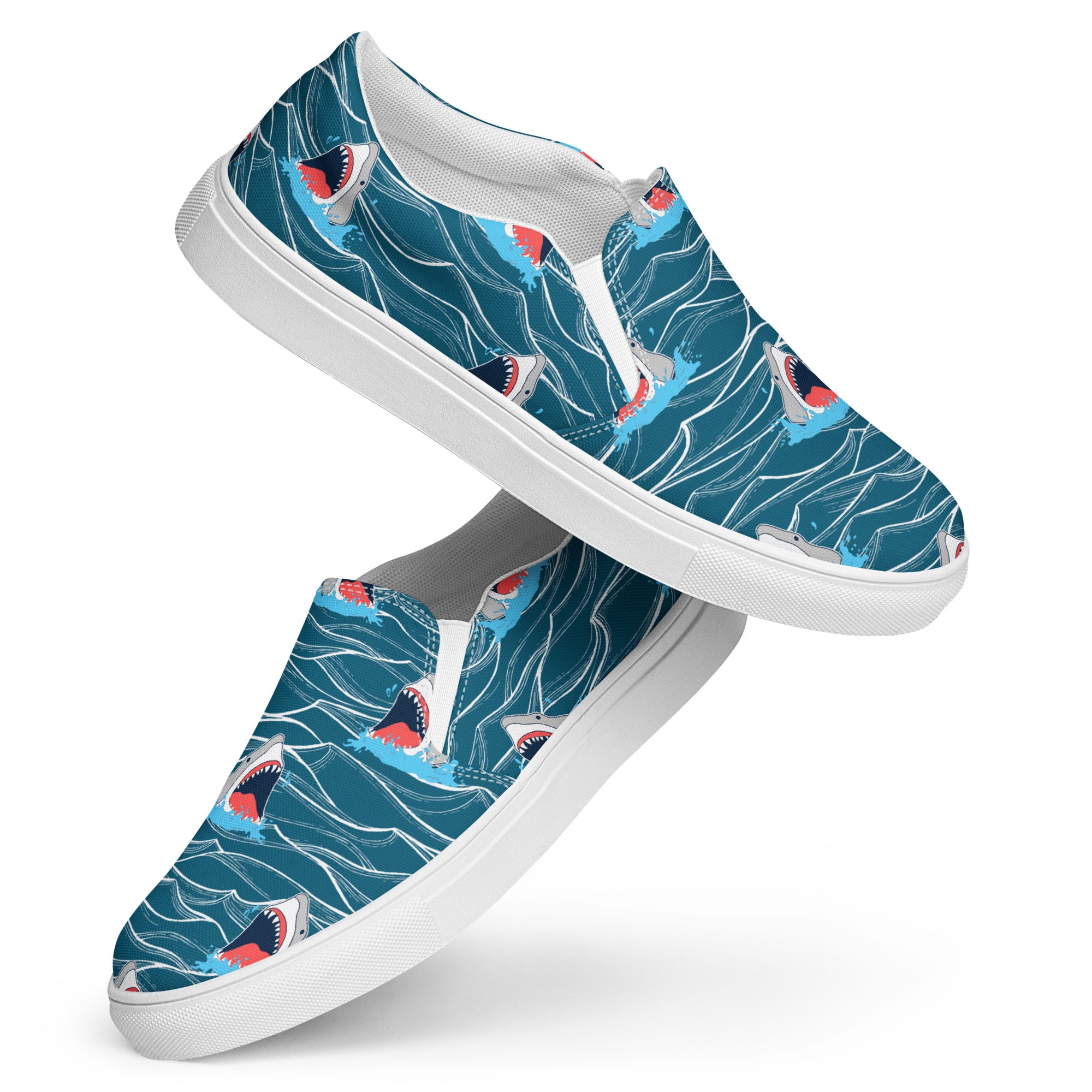 Rad Palm Shark Bait 2 Men’s Slip-On Canvas Shoes