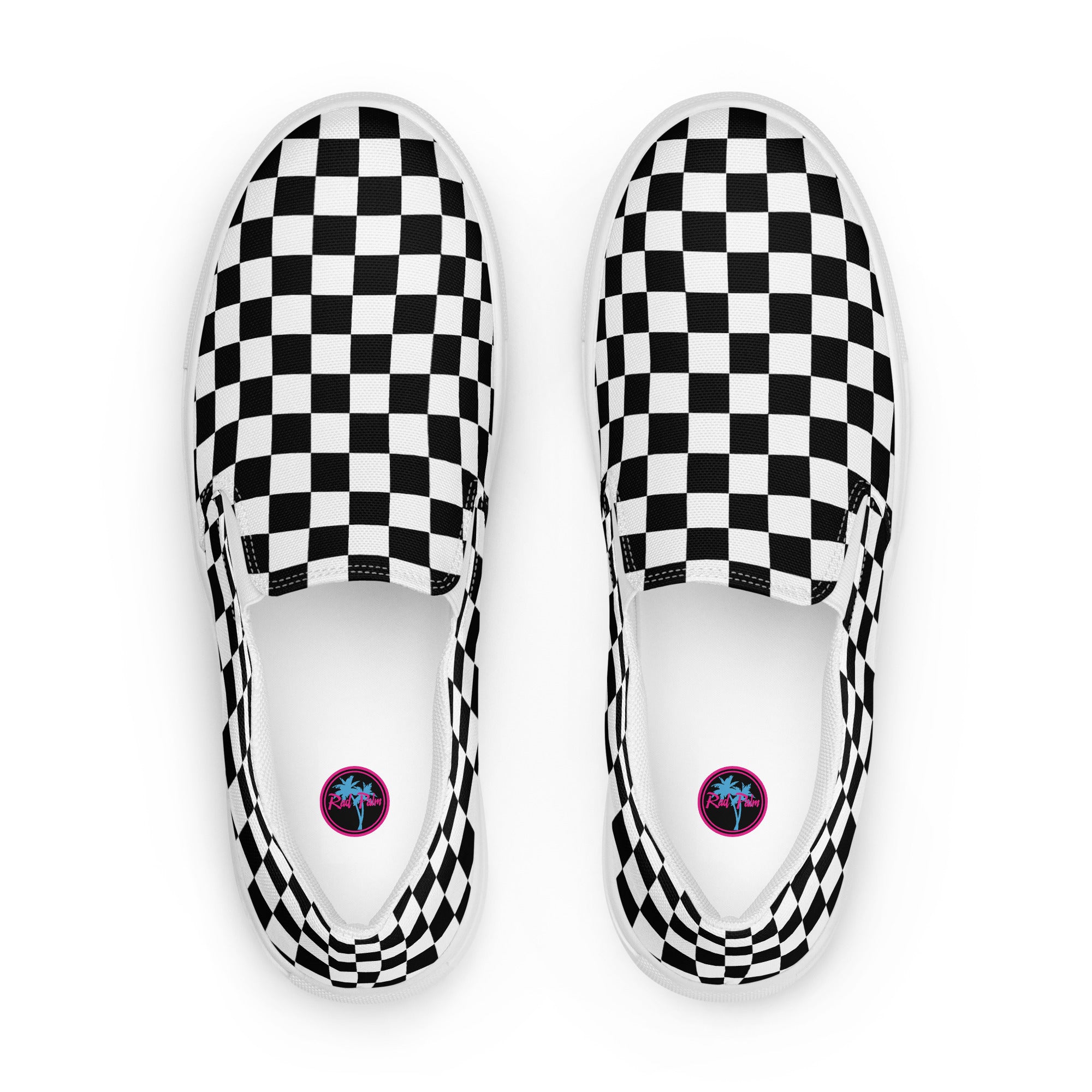 Checkered Men’s Slip-On Canvas Shoes