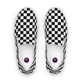 Checkered Men’s Slip-On Canvas Shoes