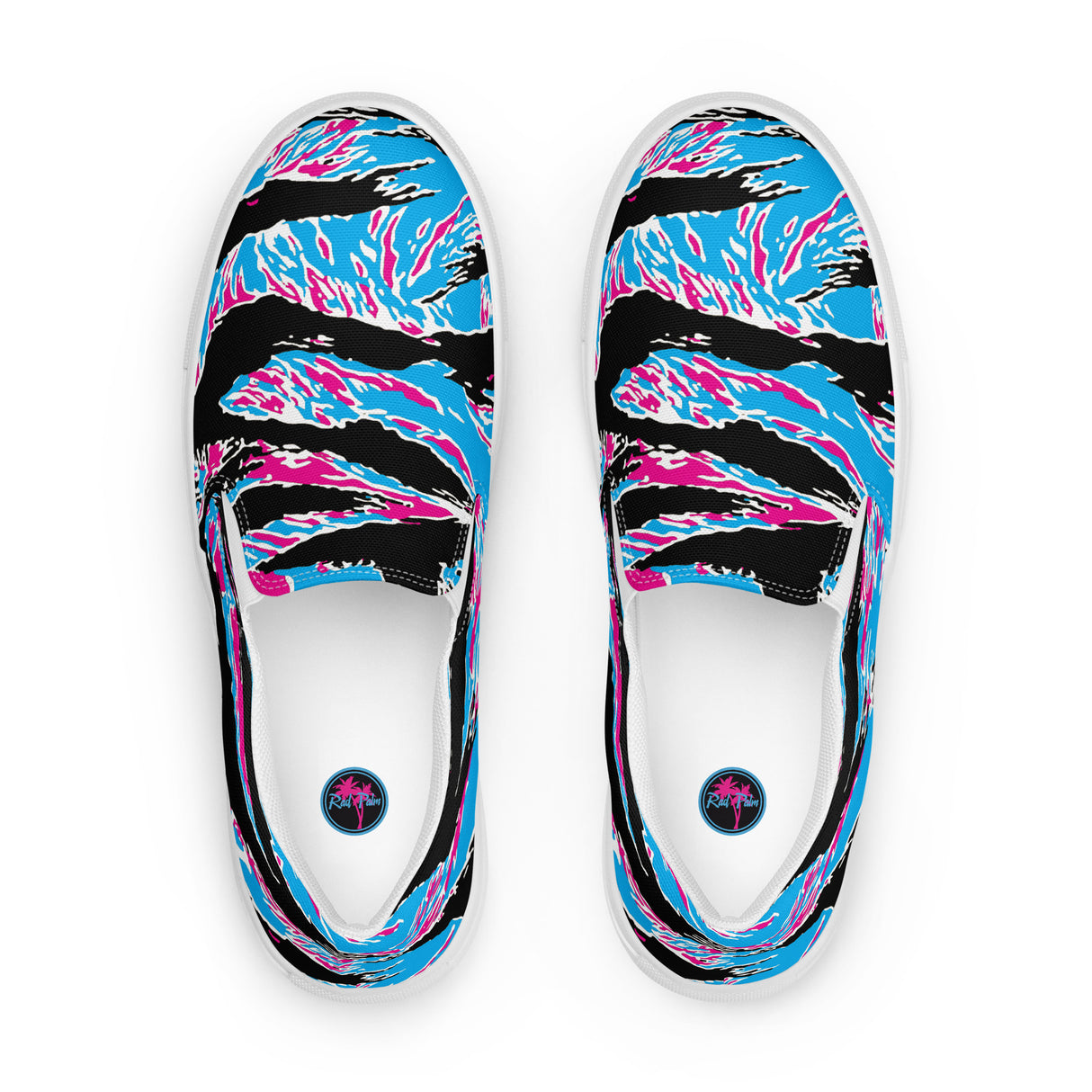 Miami Tiger Stripe Men’s Slip-On Canvas Shoes