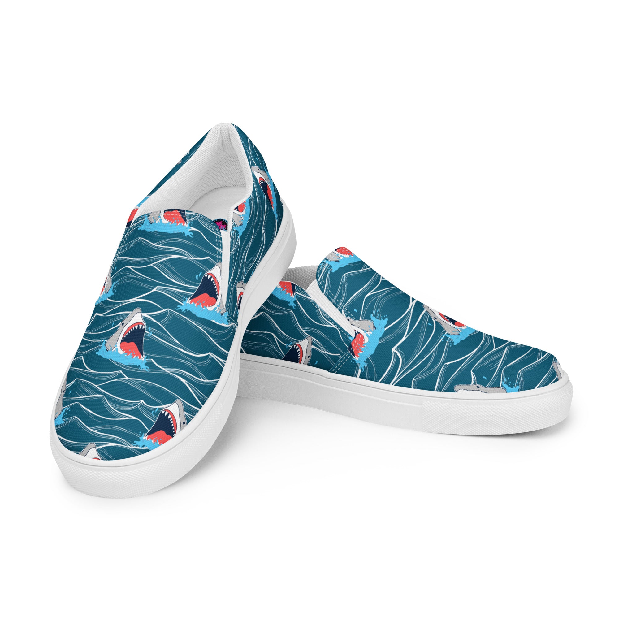 Rad Palm Shark Bait 2 Men’s Slip-On Canvas Shoes