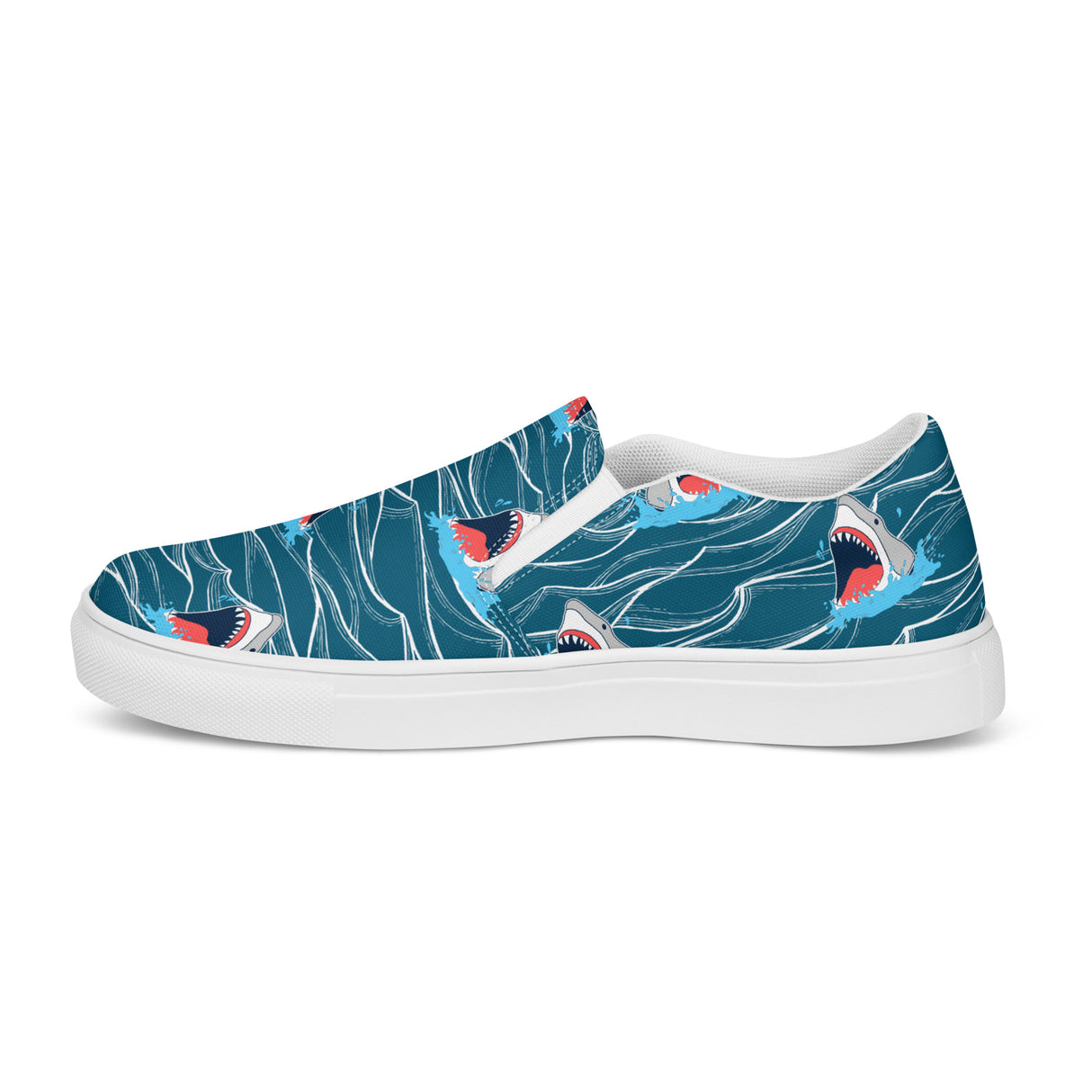 Rad Palm Shark Bait 2 Men’s Slip-On Canvas Shoes