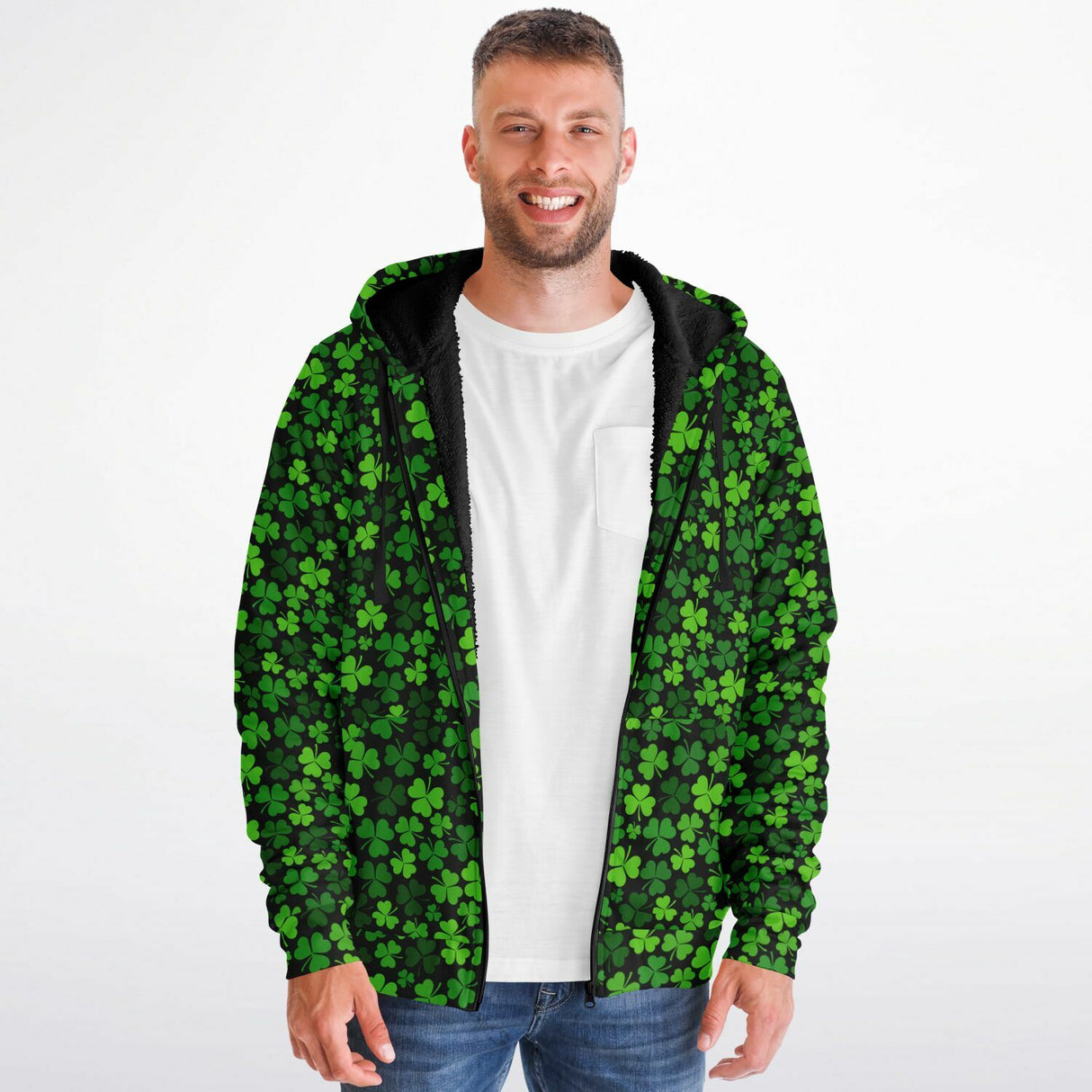 St. Patrick's Day Microfleece Ziphoodie