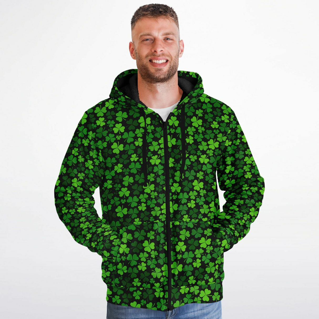 St. Patrick's Day Microfleece Ziphoodie