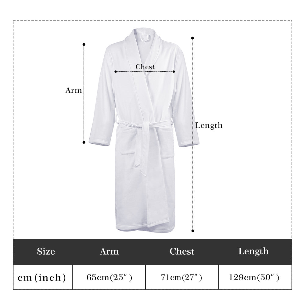 Miami Tiger Stripe Mens Bathrobe