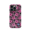 High Capacity Hibiscus Black Neon Snap Case for iPhone®