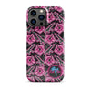 High Capacity Hibiscus Black Neon Snap Case for iPhone®